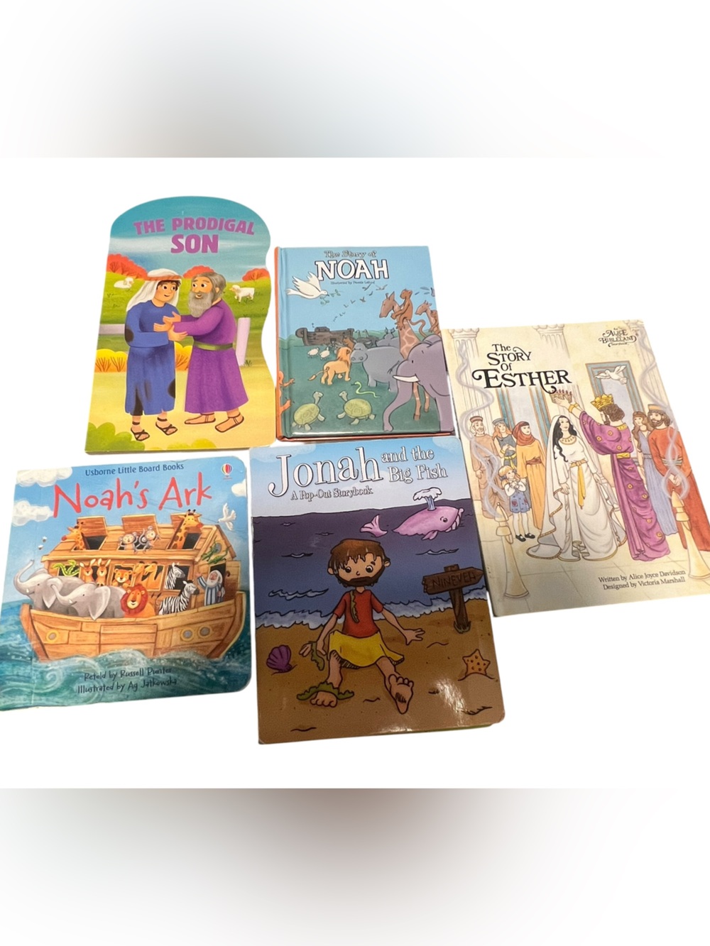 Kids Bible Stories Hardcover Book lot of 5 Faith Christian Character